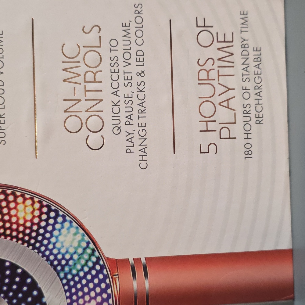 SIMPLY TECH KARAOKE NEW LED Microphone Speaker - Picture 9 of 11